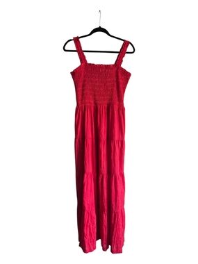 GAP Smocked Maxi Dress in Red NWT